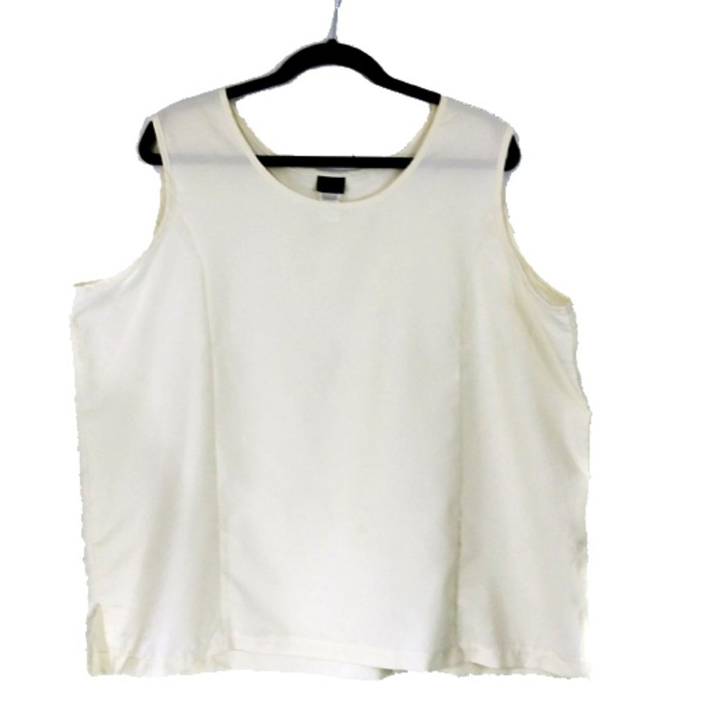 Salon Studio Cream Sleveless Tank | XL